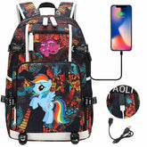 My Little Pony SchoolBag Backpack with USB Charging Port